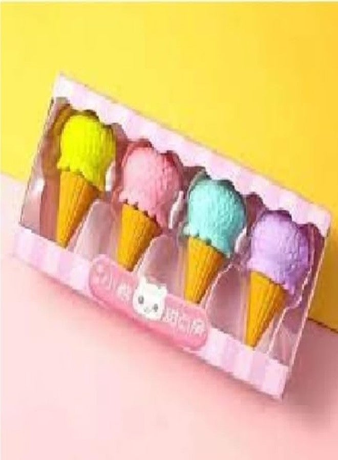 Manos Eraser ice Cream Toy Type for Kids & Students - Image 2